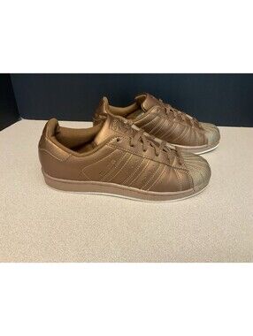 Womens Adidas Superstar Metallic Bronze Shell Toe Sneakers/Shoes. Size 7. Nice!
